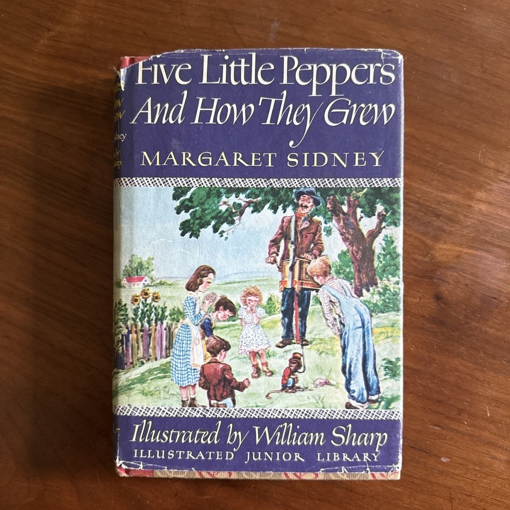 Five Little Peppers and How They Grew Margaret Sidney 1976 Illustrated Jr Librar